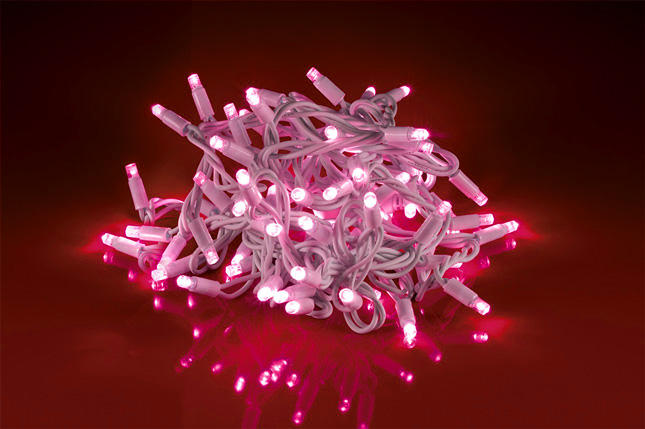 STRINGA BIA 60LED ROSSI