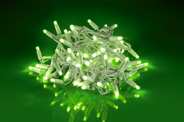 STRINGA BIA 60LED VERDI