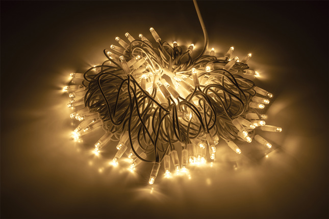 STRINGA BIA 120LED WARM FLASH