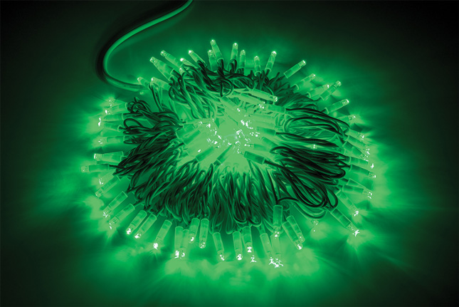 STRINGA  BIA 120LED VERDI NO CAV