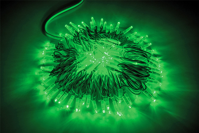 STR. 24V BIA 120LED VERDE FLASH