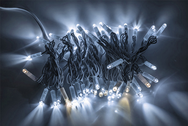 STRINGA BIGLED 60WHITEFLASH 10m