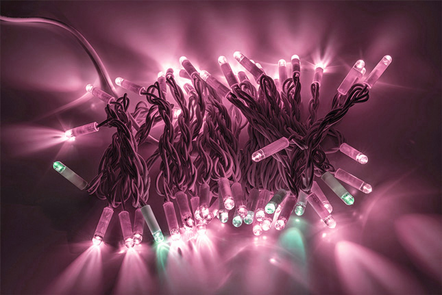 STRINGA BIGLED 60PINKFLASH 10m