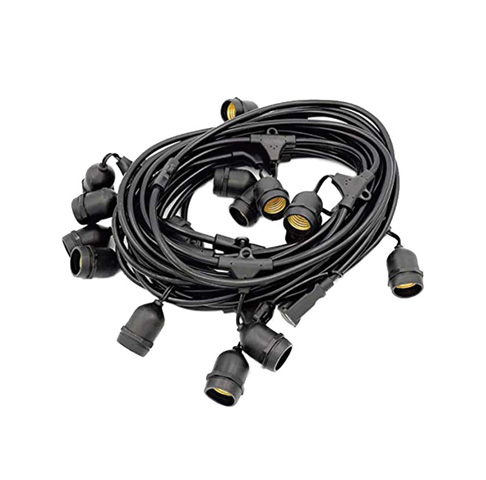 FEST E27 10PEND NERO 10m CONN
